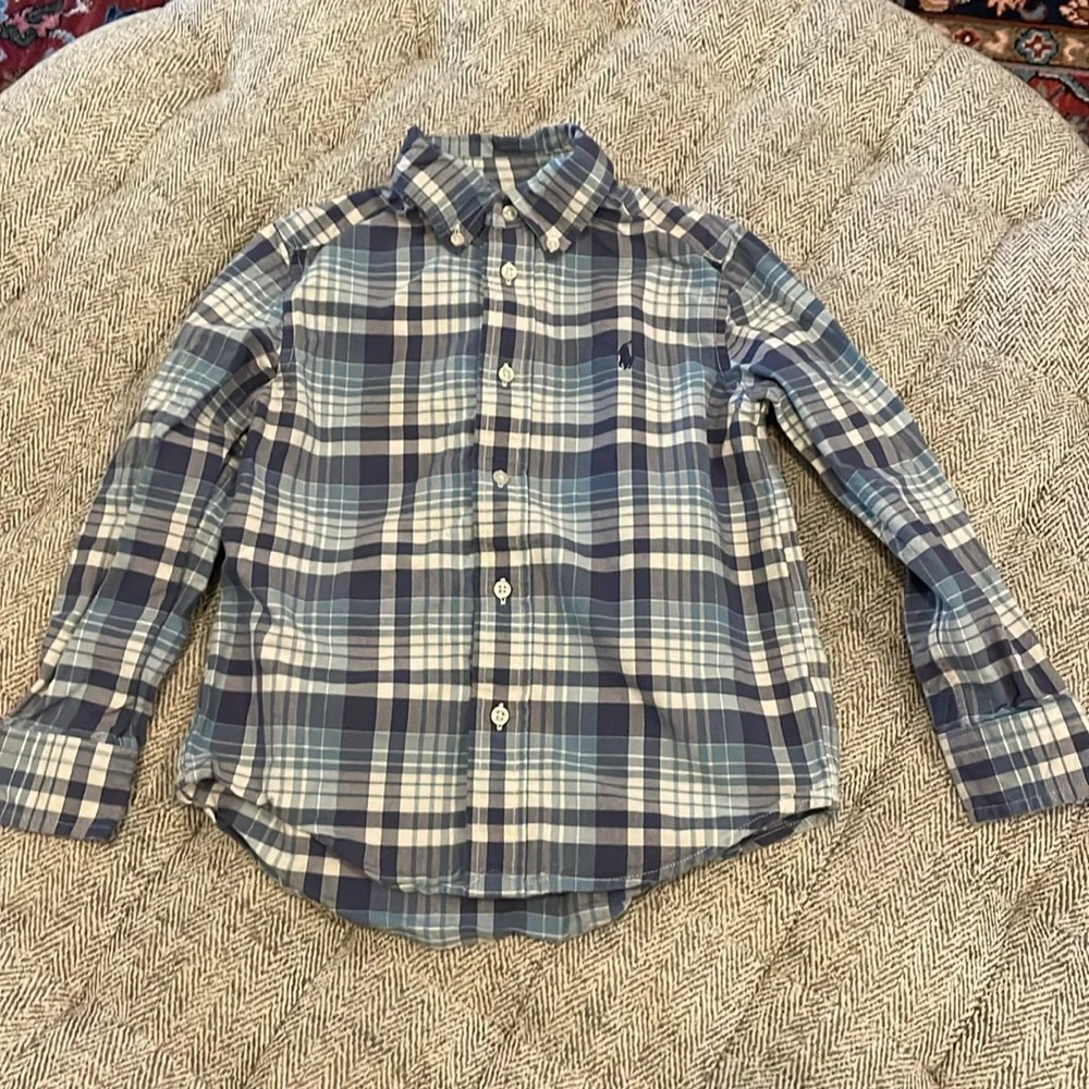 Ralph Lauren plaid button down size 5